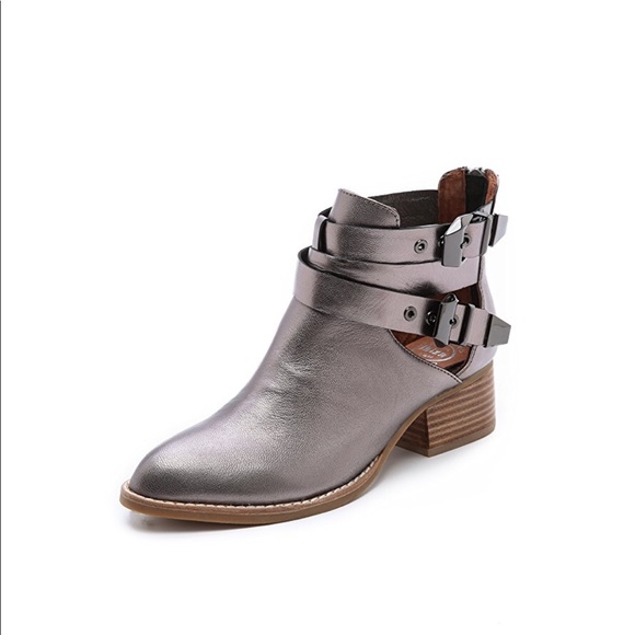 Jeffrey Campbell Shoes - Jeffrey Campbell silver Everly Cutout booties